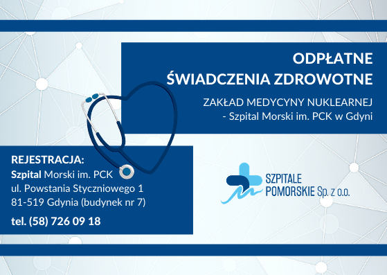 SCYNTYGRAFIA TARCZYCY – ODPŁATNE ŚWIADCZENIA ZDROWOTNE – ZAKŁAD MEDYCYNY NUKLEARNEJ SZPITAL MORSKI IM. PCK W GDYNI